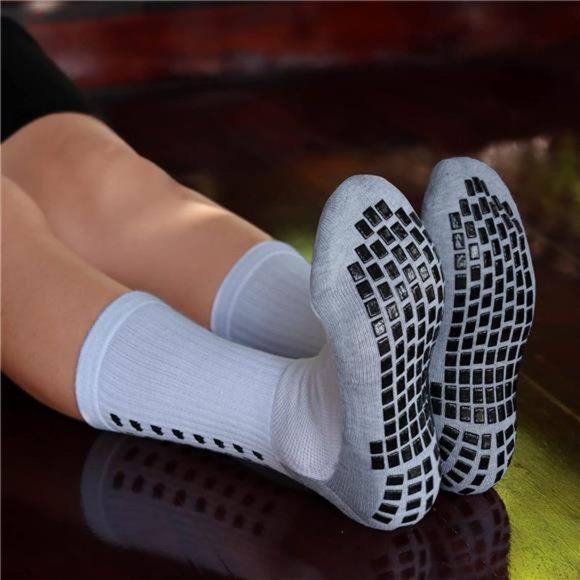 Anti Slip Non Skid Hospital Socks with Grippers for Men Women - Picture 4 of 7